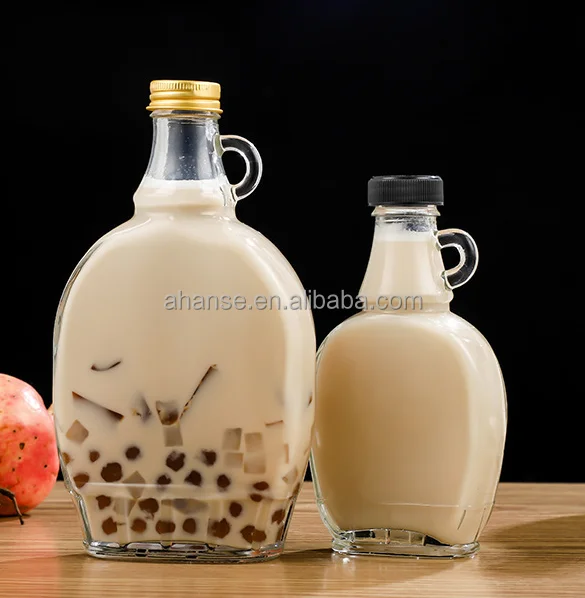 150ml 250ml 375ml 500ml food grade  maple syrup glass bottle for syrup with different cap