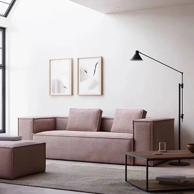 Household Office Sofa  Furniture High Resilience Sponge L-shape Modular Corner Combination Sofa Living Room Furniture