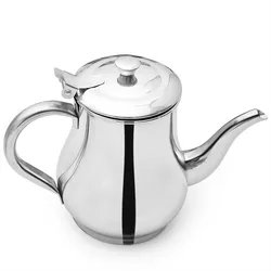 Stainless Steel Coffee Kettle Coating Long Mouth Spout Teapot