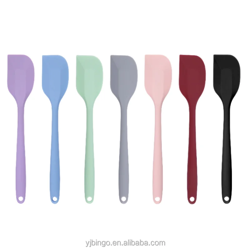 Food Grade Silicone Rubber Spatula Flexible Kitchen Spatulas for Baking Pastry Cutting Cooking Home and Bakery Use-Wholesale
