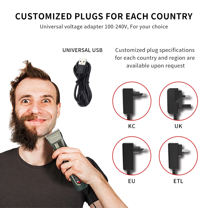 Professional Cordless Electric Cutter Clippers Hot Selling Professional Multifunctional Men Hair Trimmers