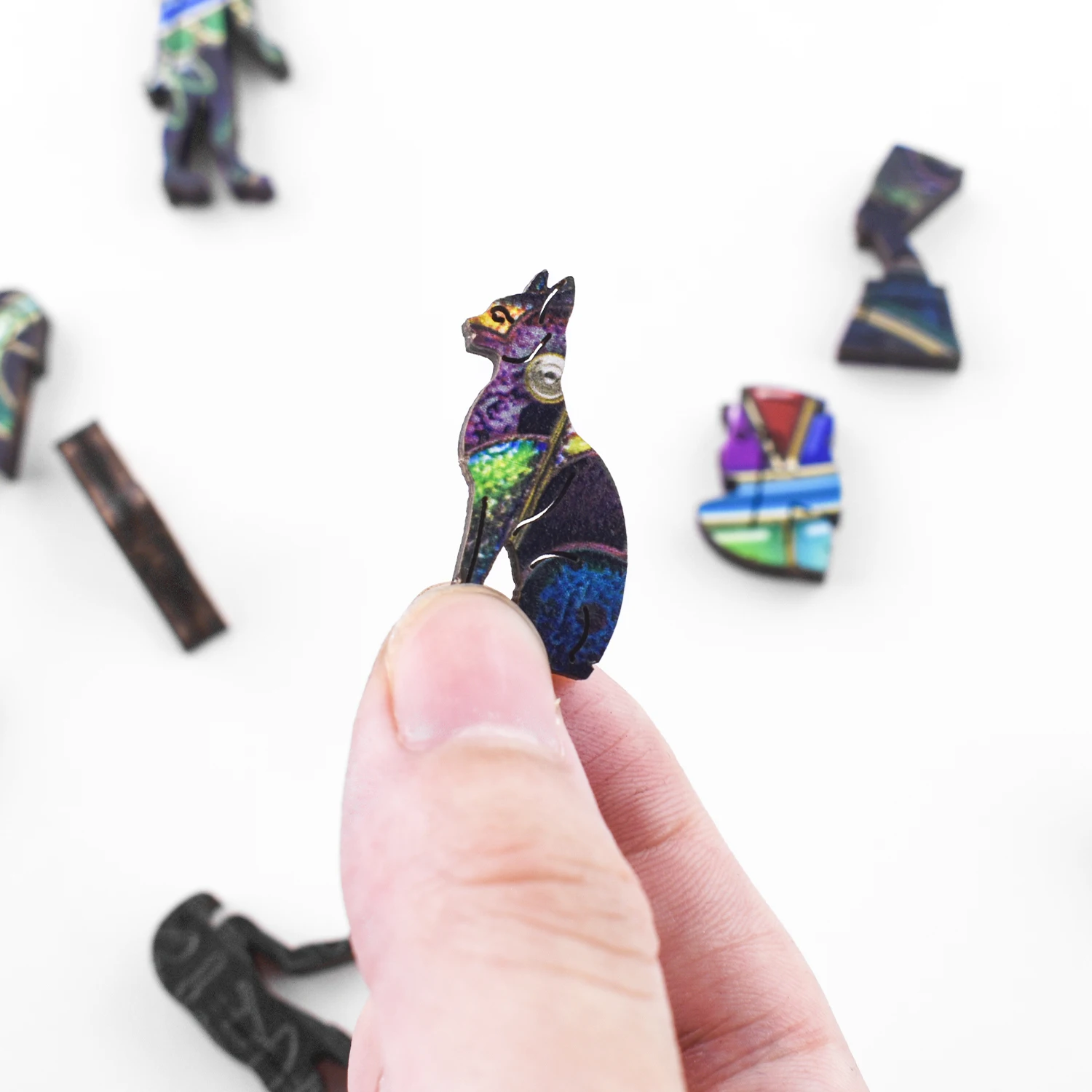 Egyptian Cat Jigsaw Puzzle  A3 A4 A5 3D Animal Puzzles Pretty Colorful Puzzles For Stock