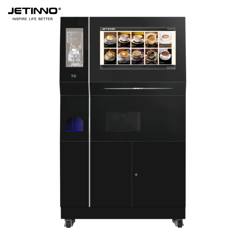 JL560 Self Service Coffee Machine  Smart Automatic Ice Coffee Ice Tea Juice Vending Machine Coin Coffee Vending Machine
