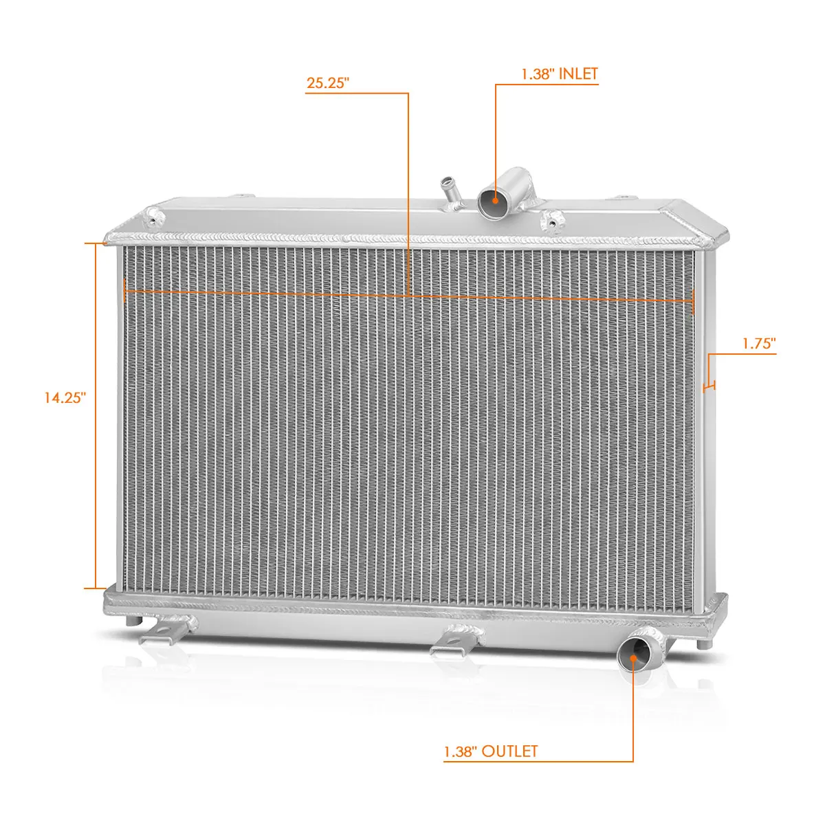 2695/2694 Full Aluminum Core Radiator for 2004-  Mazda RX-8 SE3Pc R2 13B Cooling Radiator