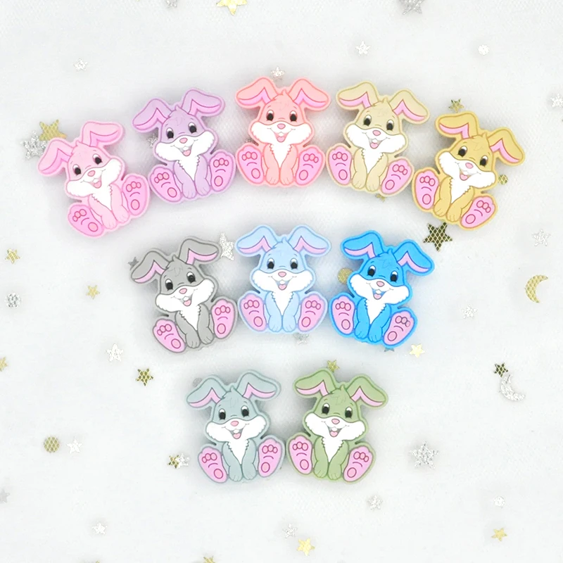 BPA Free Food Grade Silicone Teething Beads Soft Chewable Teether Silicone Beads Baby