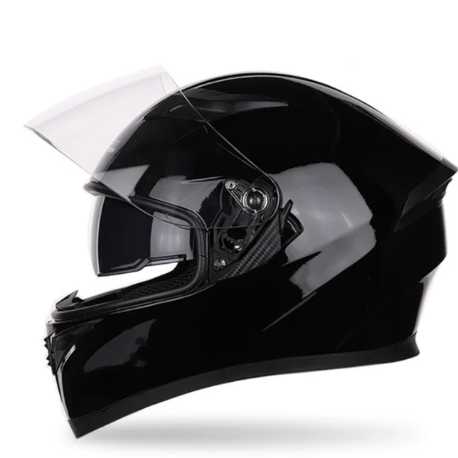 Low Price Autumn Winter Double Glasses Up Full Face Comfortable Liner Motorcycle Helmet