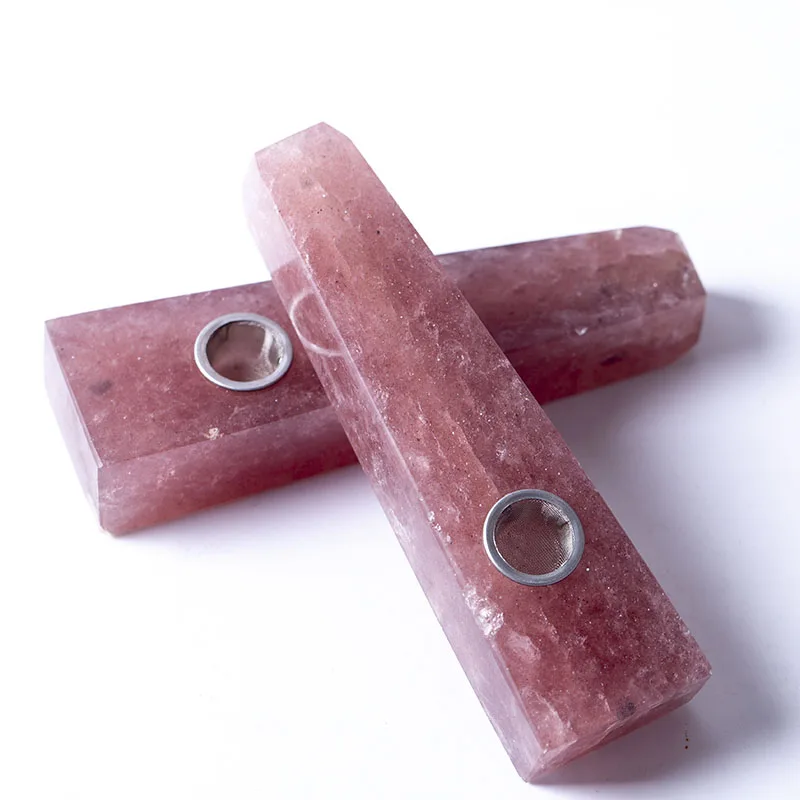 Оптовая продажа, курительные трубки из натурального кристалла клубники