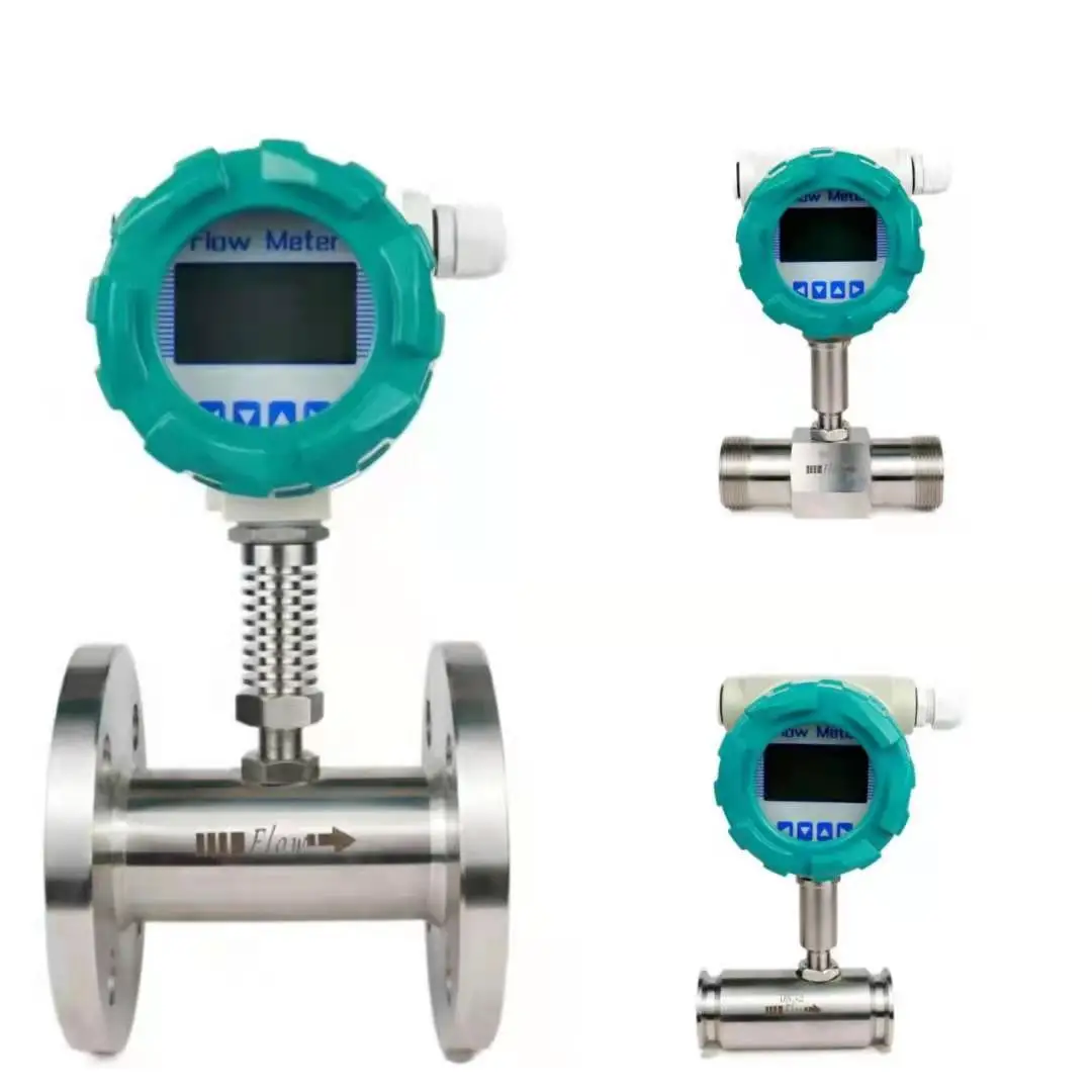 4-20ma rs485  lpg liquid water flow meter oil turbine flowmeter