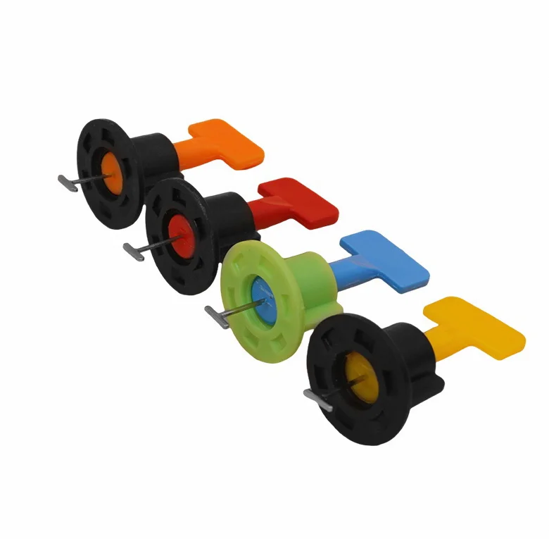 Popular Selling Products Plastic Tile Spacers T-needle 1mm and 2mm Reusable Tile Leveling System With Screw
