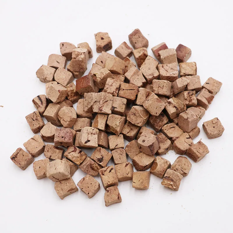 High Quality Chicken Liver Cubes Freeze dried Treats Snack Dog Freeze Dried Pet Food