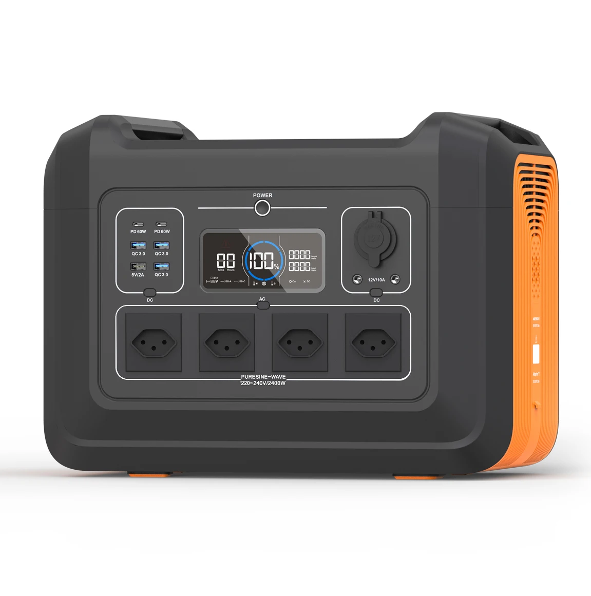 Поставка от производителя lifepo4 bttry bank электростанция 2000 Вт солнечный генератор портативная 2400 ваттная с тележкой