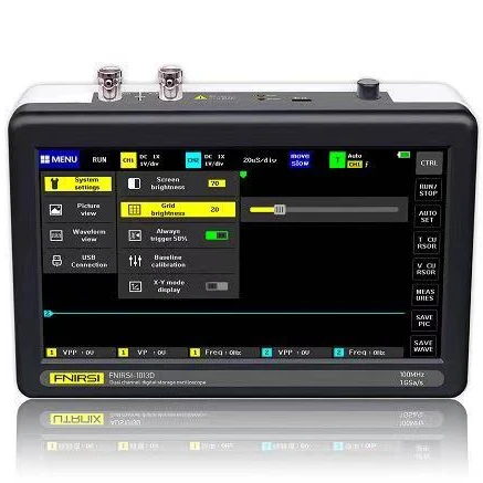 FNIRSI-1013D Digital tablet oscilloscope dual channel 100M bandwidth 1GS sampling rate mini tablet digital oscilloscope