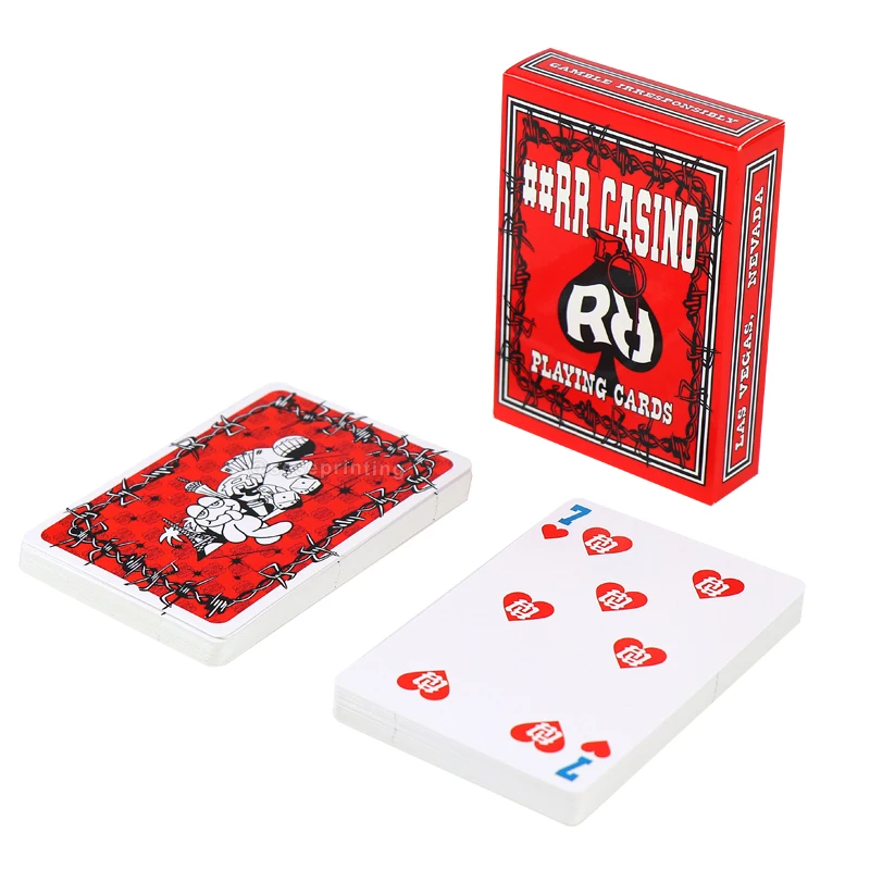 China Printing manufacturer custom back and front full color deck of playing cards