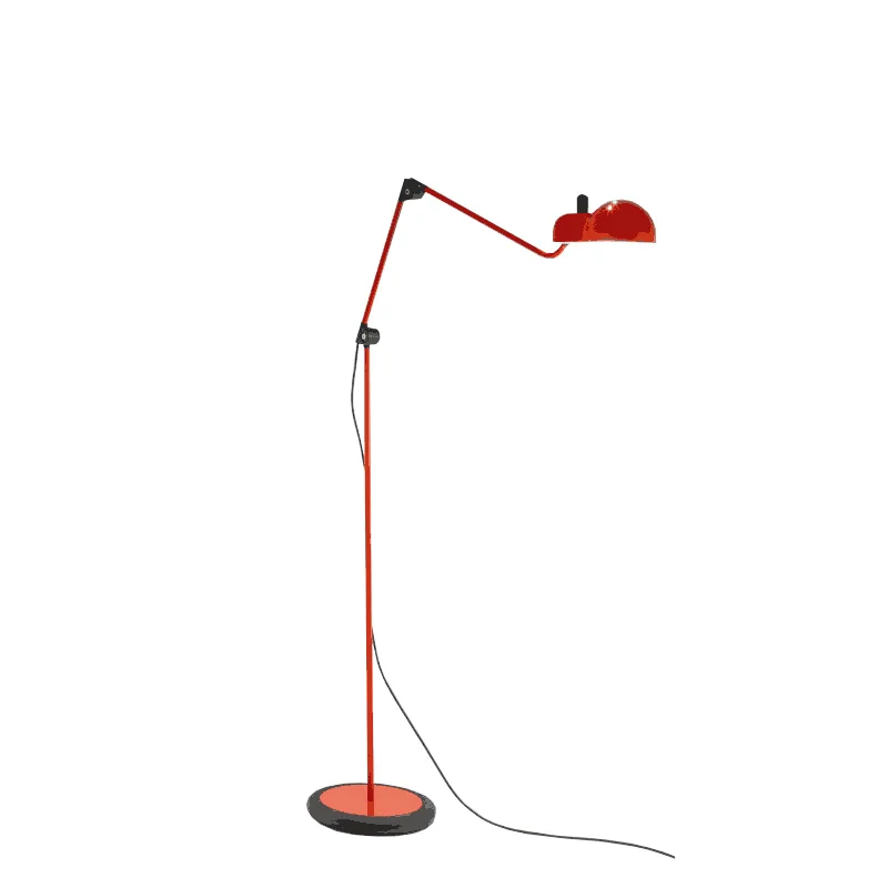 black home reading floor lamp Red Office Simple Floor Lamp