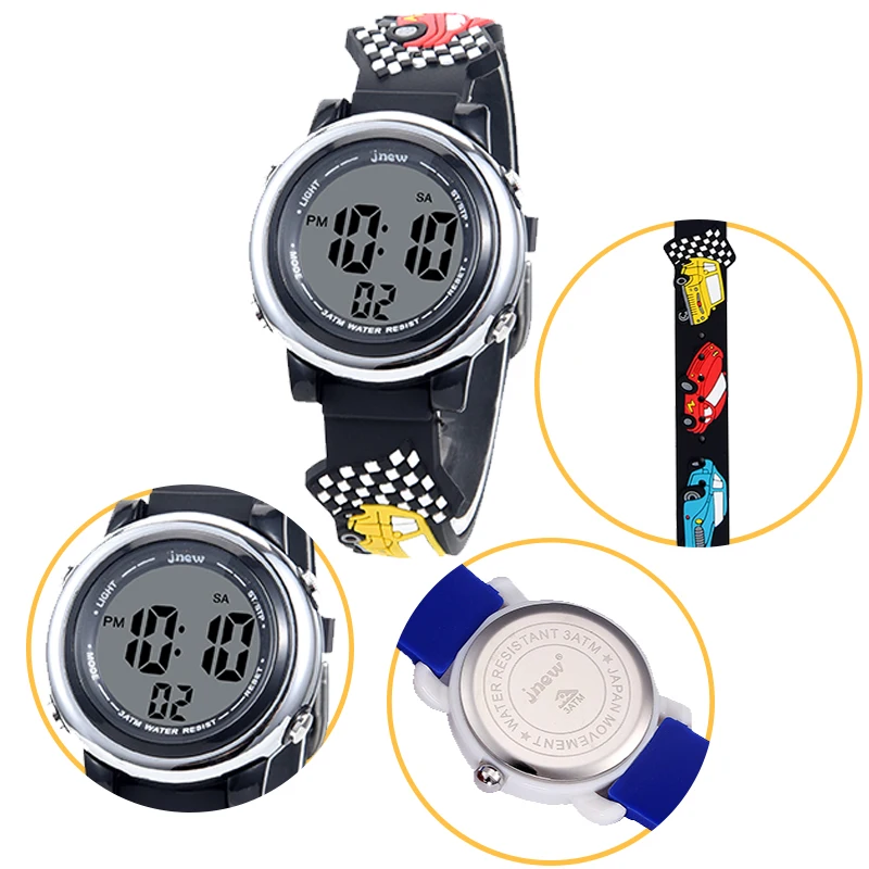sports pc children wrist watch stop digital stopwatch digital watches kids boy kids analog digital watch for kids