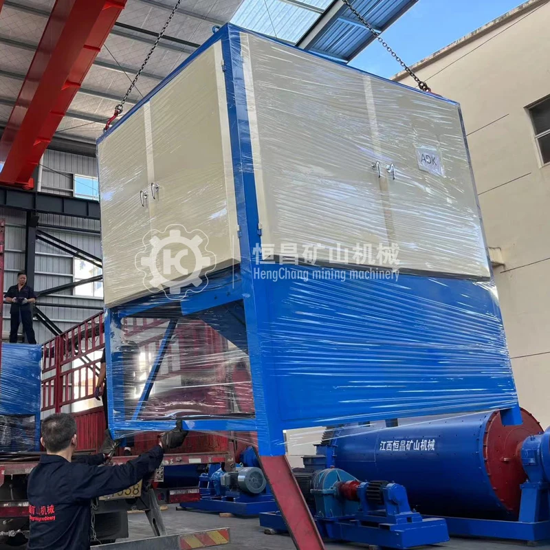Industrial Dry Rutile Mining Machine 10000 -15000 Gauss Various Minerals High Intensity Ore Magnetic Separator with Two Rollers