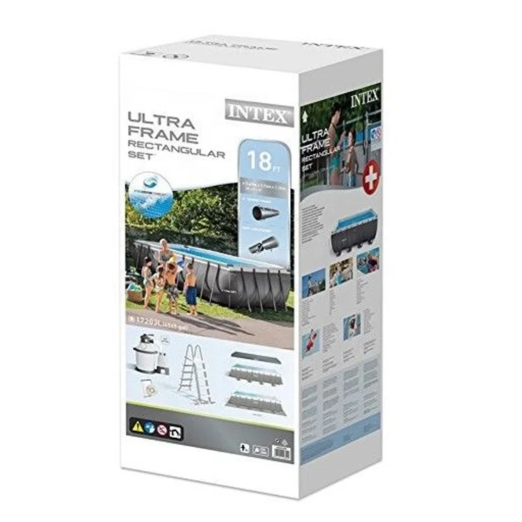 INTEX 26356 Размер 549 см x 274 132 Ultra XTR прямоугольная рама бассейн над землей стальная