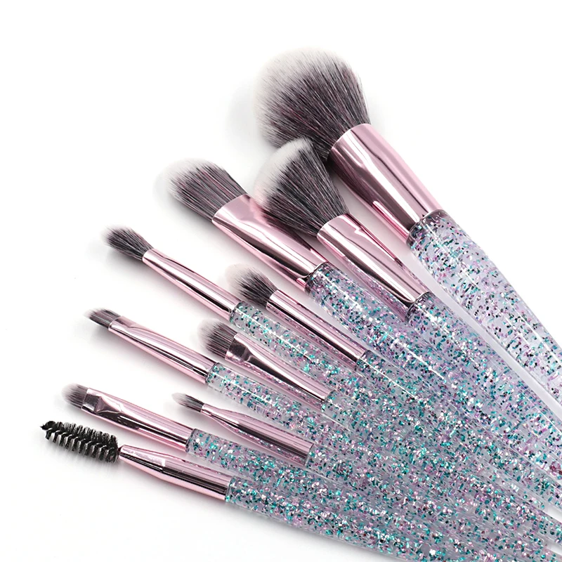 Wholesale 10pcs/set diamond makeup brush set professional Makeup Brush