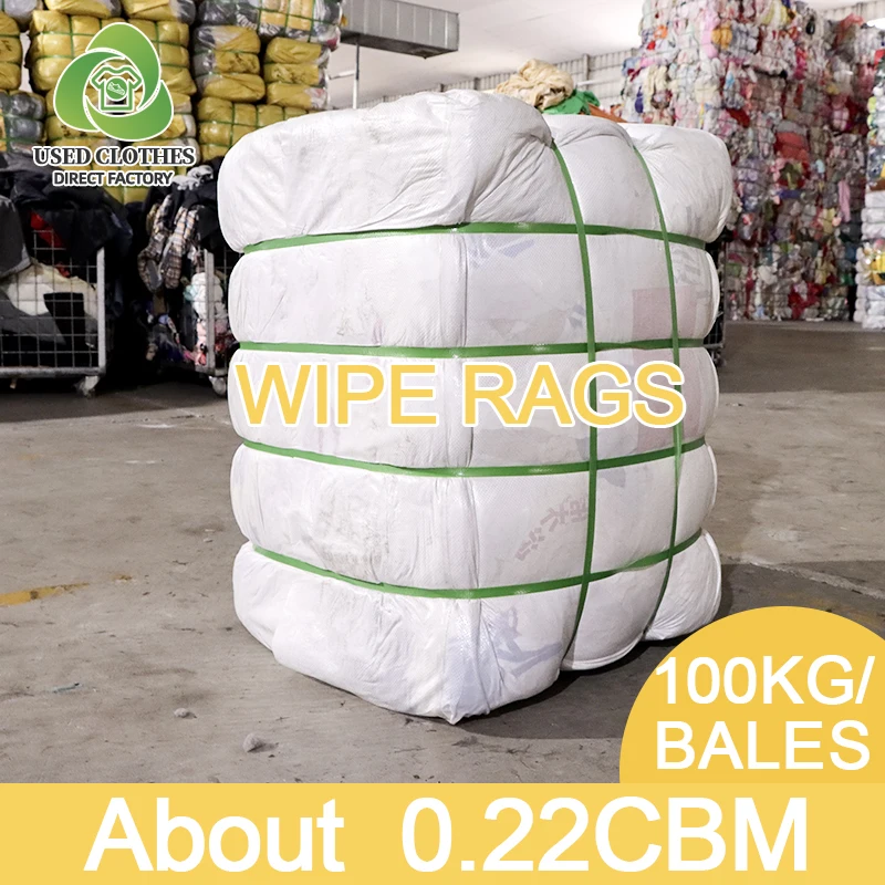 White t shirt rags industrial hosiery clips cotton waste cut wiping rags for cleaning