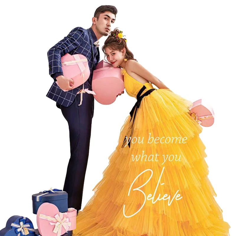 Новый Цвет Пряжа путешествия фотография морской пляж хвост свадьба фотостудия тема одежда пара фотография платье