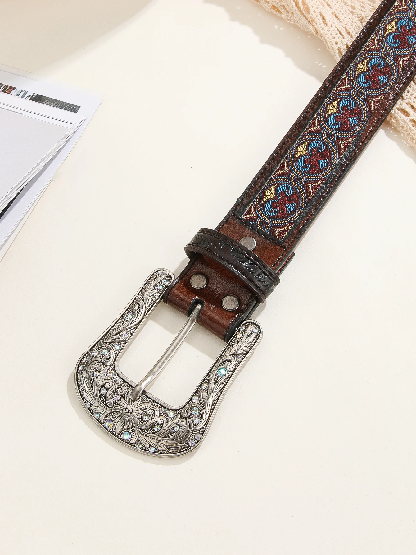 Best Quality Multi Colour Hand Engraved Rodeo Leather Belt Western Fashion Leather Belt Factory Price