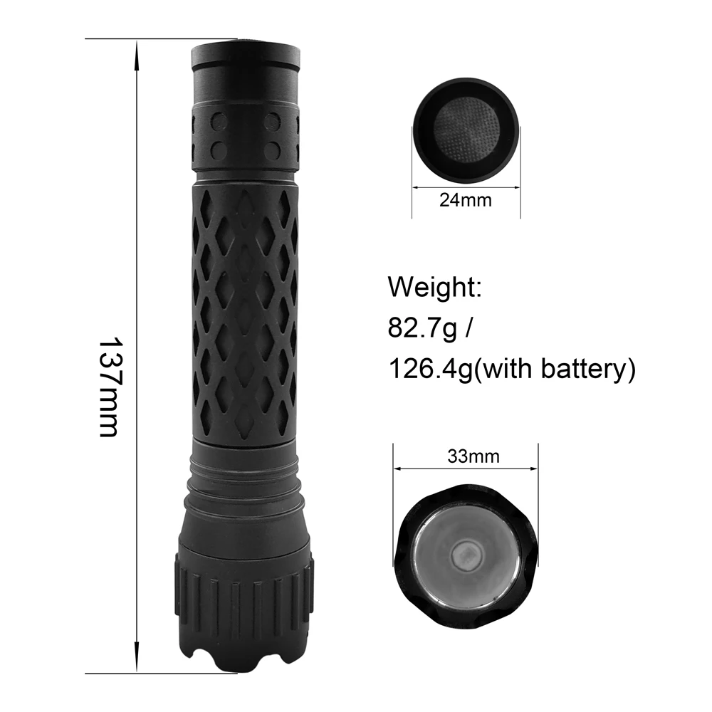ZOOMFIRE ZF-001 LED Tactical Flashlight 1000m Long Range USB Rechargeable Flashlight Hunting Strong Light Torch Flashlight