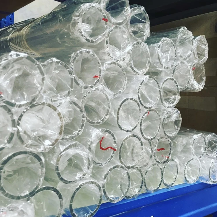 Specialist Manufacturers plumbing pipe OEM ODM Custom acrylic pipe stem tube packaging with gold acrylic screw cap