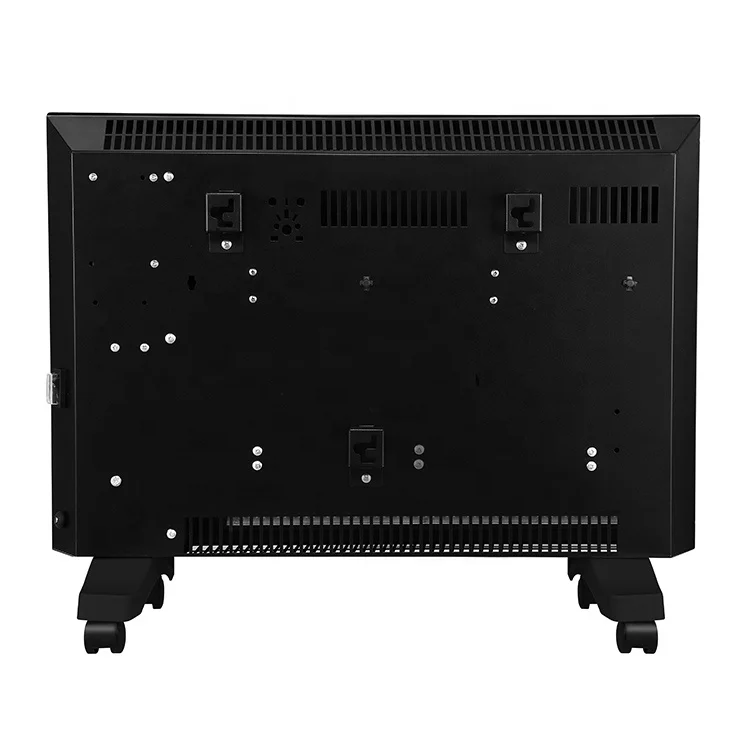 Fast heating 1000w/1500w/2000w stand or wall glass home thermostat convector infrared electric panel room heater