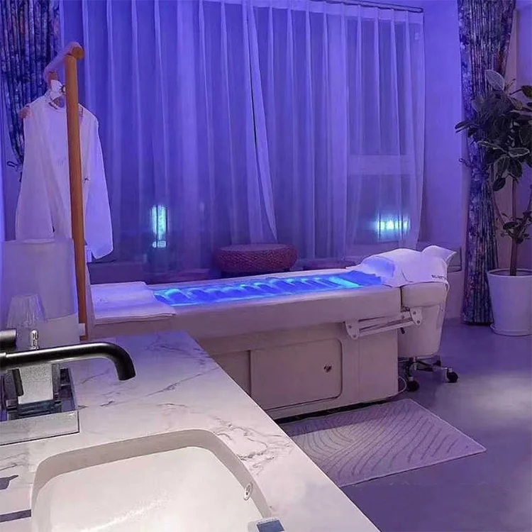 Modern spa head massage bed 4 motors electric multifunctional hydrotherapy water massage bed for sale