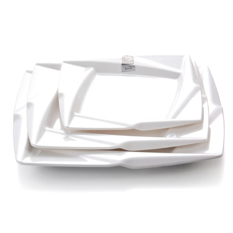 Square Chinese Restaurant Melamine Tableware Set