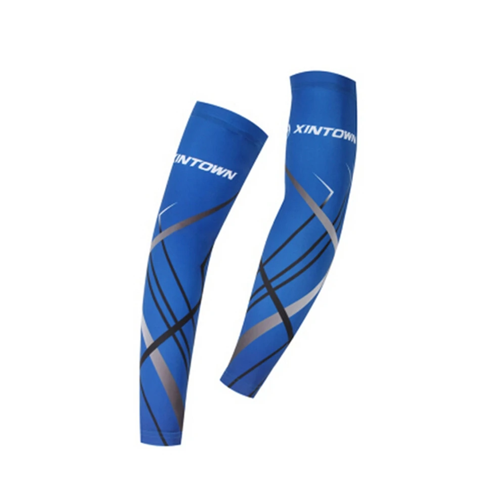 Pure Plain White Sublimation Custom Logo Protective Non Slip Compression Fishing Cycling Sports hombr Arm Sleeve Cover