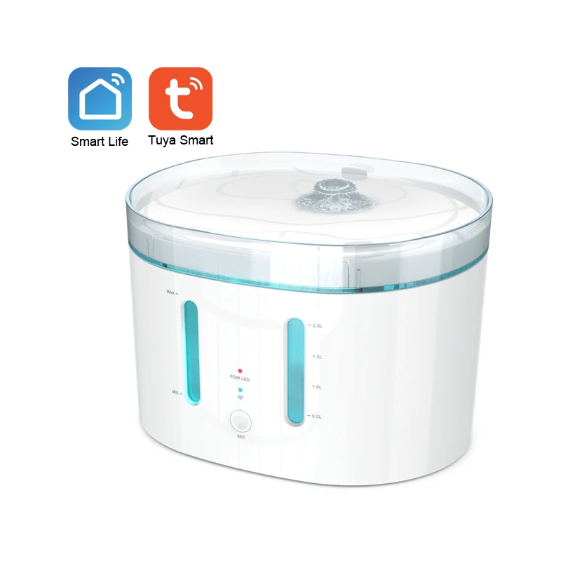Tuya Smart Wi-Fi автоматическая бутылка с водой для домашних животных фонтанчик миски и кормушки бутылки кошек собак воды автоматической загрузкой 2 4