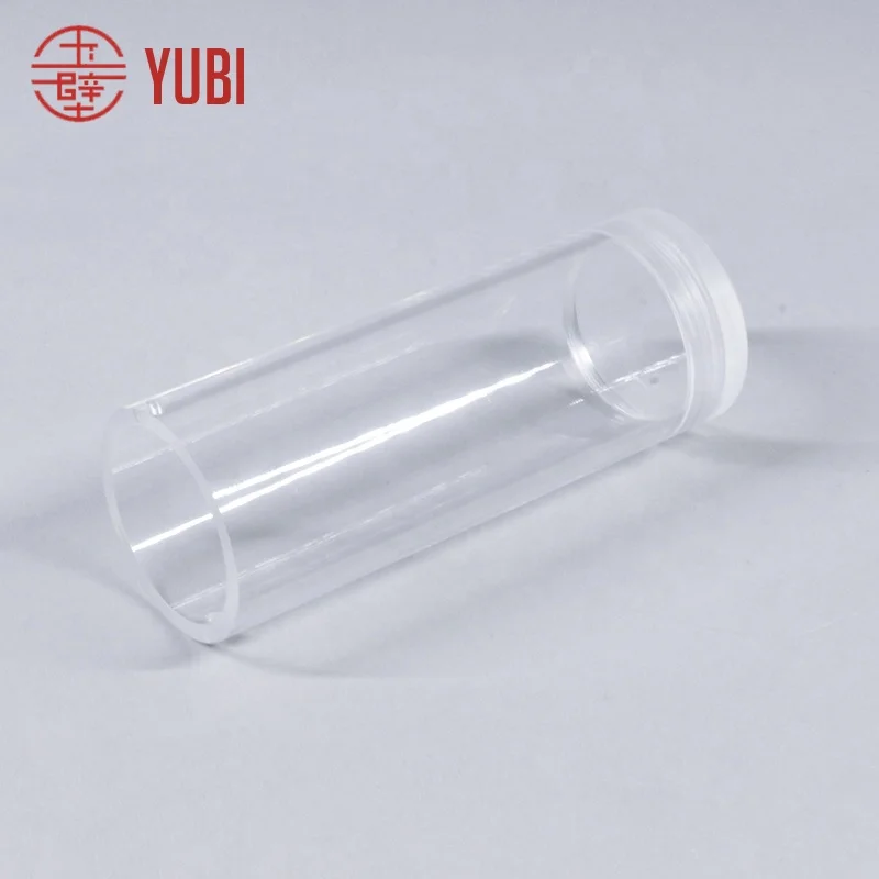 Customized Acrylic Threaded Tube Internal And External Thread Transparent Acrylic Tube With Cover