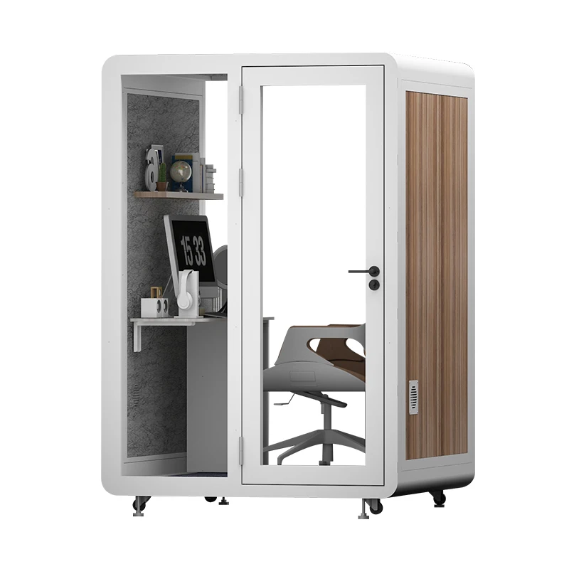 Mini Telephone Cabin Sound Isolation Booth Office Working Room Acoustic Soundproof Pod Home Studio Recording Equipements