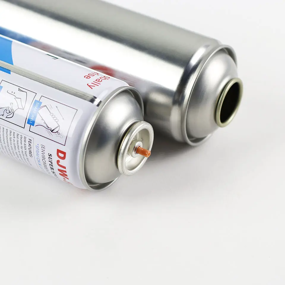 Manufacturer 45mm 52mm 57mm 65mm Empty Neck-in aerosol can for car paint can butane gas can oxygen fresh air