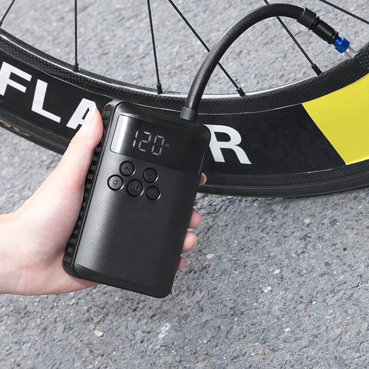 YI JING  rechargeable electric portable cordless smart pump mini bicycle car tyre inflator