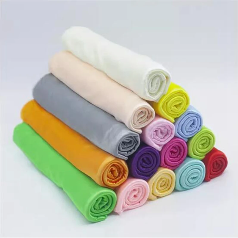 160cm Width High-grade Decoration Light Pearl Pearlescent Ice Silk Cloth Fabric  Wedding Gauze Stage Decorative Party Curtains