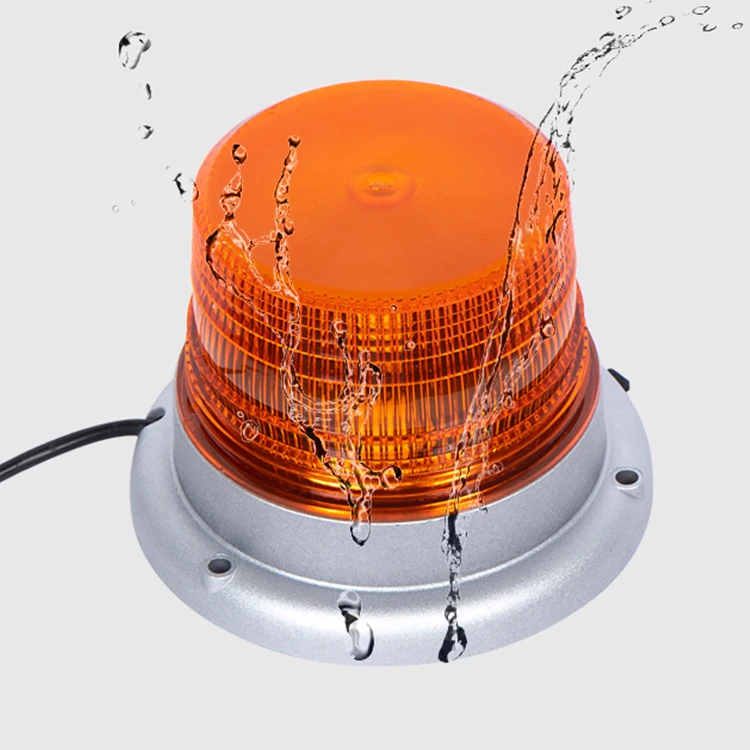 Новый дизайн сертификация Emark R10 60 Вт мощный монолитный блок светодиодов мини-фонарь янтарного цвета для вилочного погрузчика машины скорой помощи электромобиля школьного