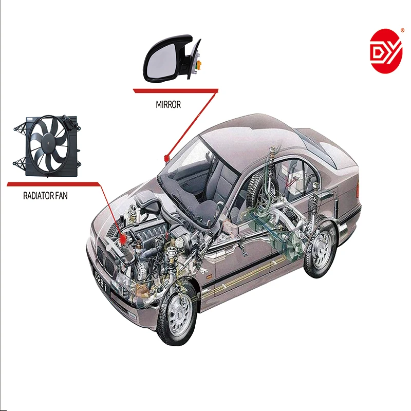 Radiator Fan Assembly Air Cooling Fan Suitable ISO certification For GM Excelle For Lova For Aveo For Matiz For Regal For Buick