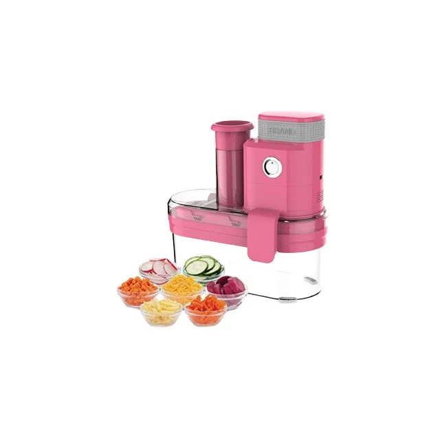 Multi-functional Kitchen stainless steel fruit vegetable  blades dicer adjustable Electrical Mandolin Slicer for Cubes