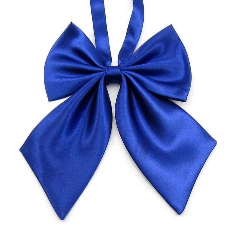 High quality polyester Clothing accessories bowties Uniform Polyester Bowties Plain School Style Lady Girl Bow
