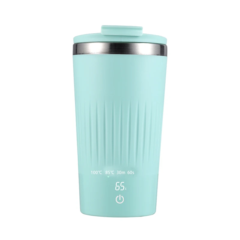 China Supply temperature control self heating ceramic mug self-heating eco friendly coffee mug