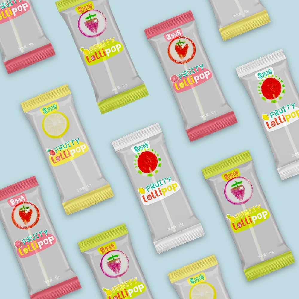 HACCP Certified  Factory New Coming Fruit Flavored Handmade Jelly Sweet Candy Lollipop