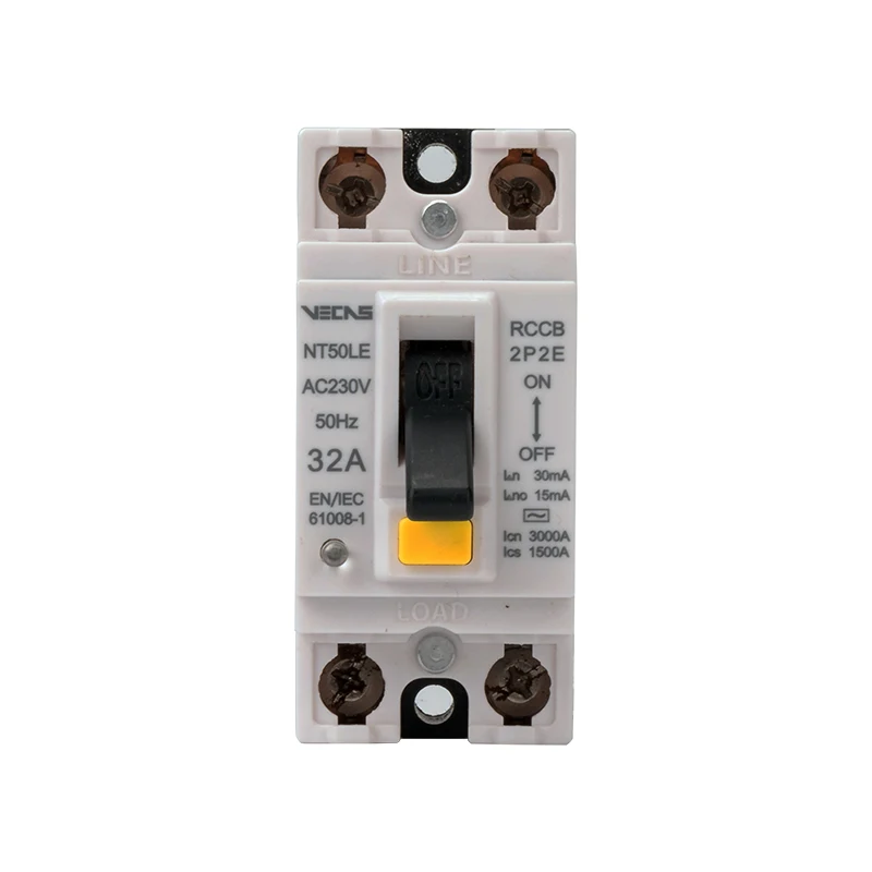 VECAS NT50 2 pole Molded case current breaker MCCB current breaker RCBO 32A 50HZ/240V
