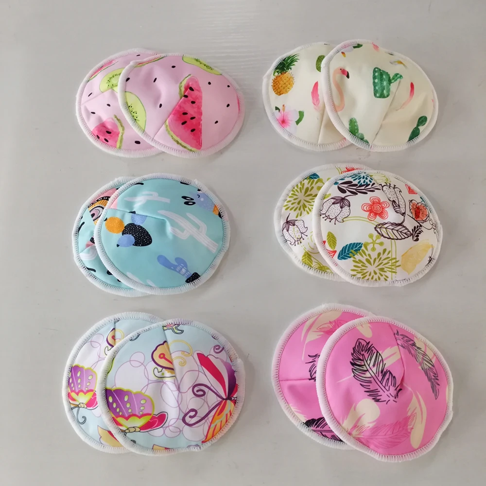 CPSIA contoured 3D reusable nursing pads bamboo absorbent washable organic breastfeeding pads for women