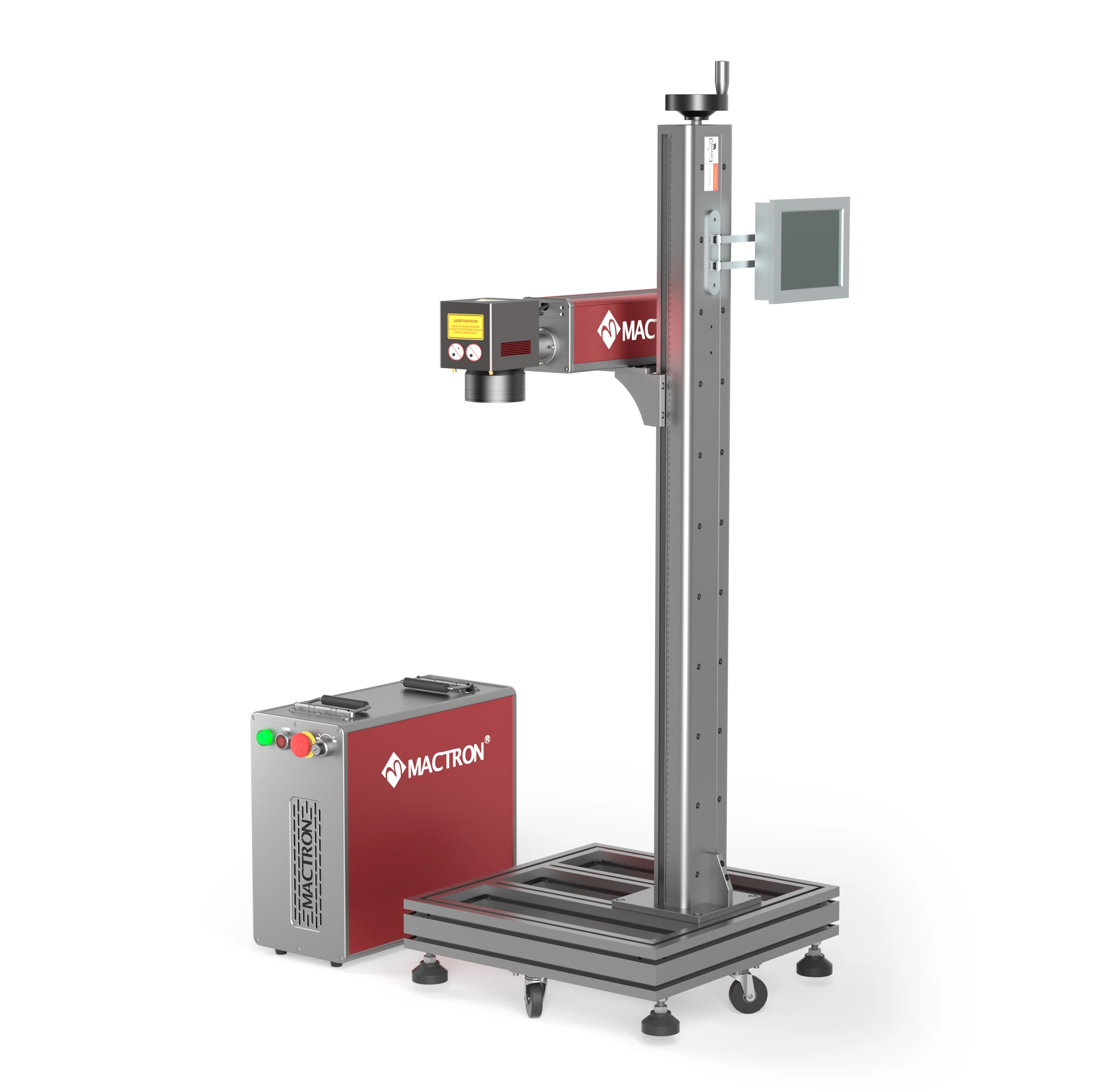 Conveyor Flying Type Date Code Marker 30W Fiber Laser Marking Machine