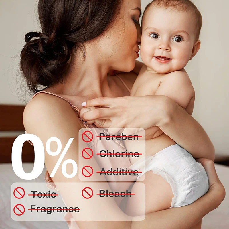 Suction technology Diaper Pants,Size (4) 2T-3T (20-31 lbs),Vegan,Super Soft,Hypoallergenic,Ultra-Slim