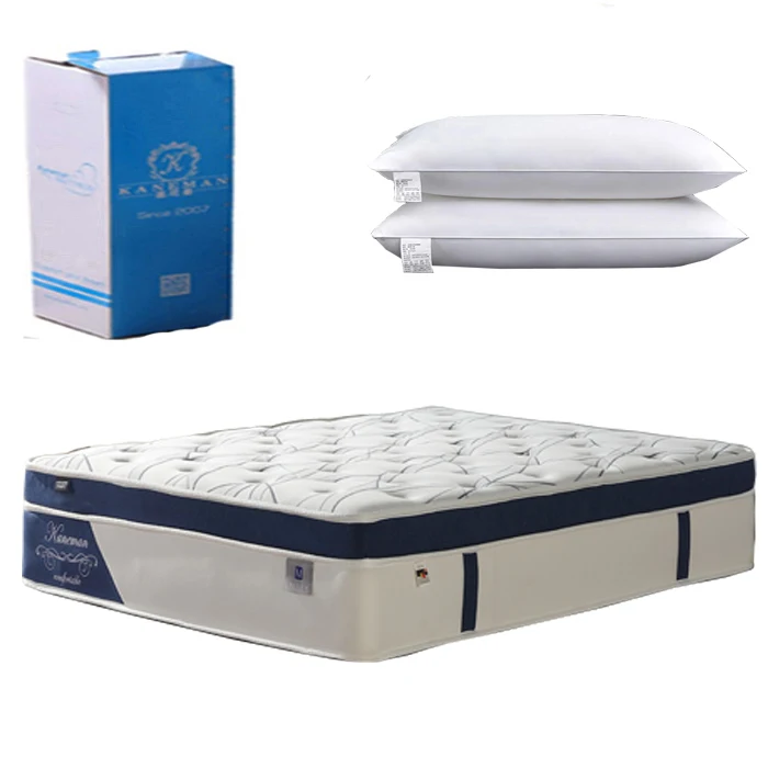 Tianjin port luxury visco gel memory foam pocket spring mattress colchone 12 inch colchone roll up in a box