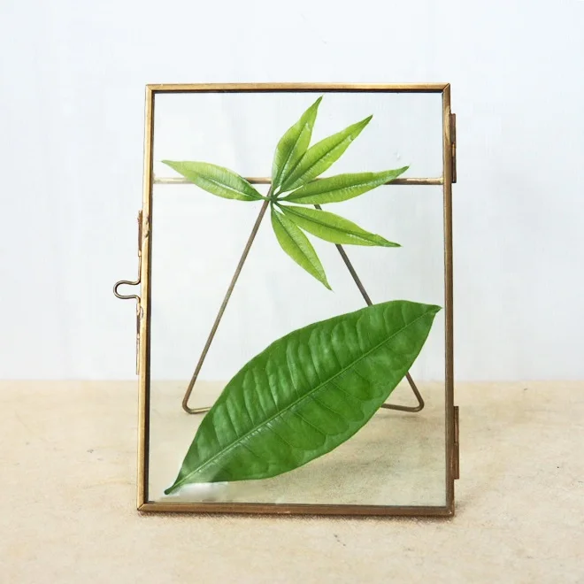 Factory direct wedding gifts decorative brass and copper hanging picture frame wholesale gold metal glass photo frames 4x6