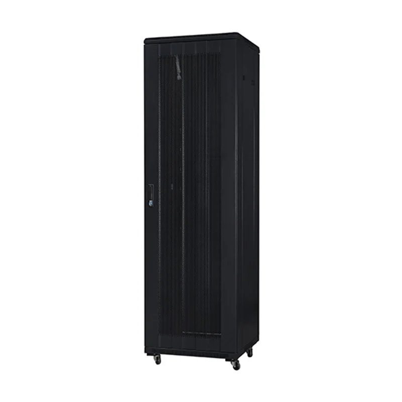 Single open cheap network cabinet 42u server rack black color server rack network cabinet for sale